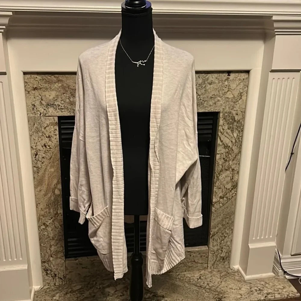 chelsea 28 beige open cardigan